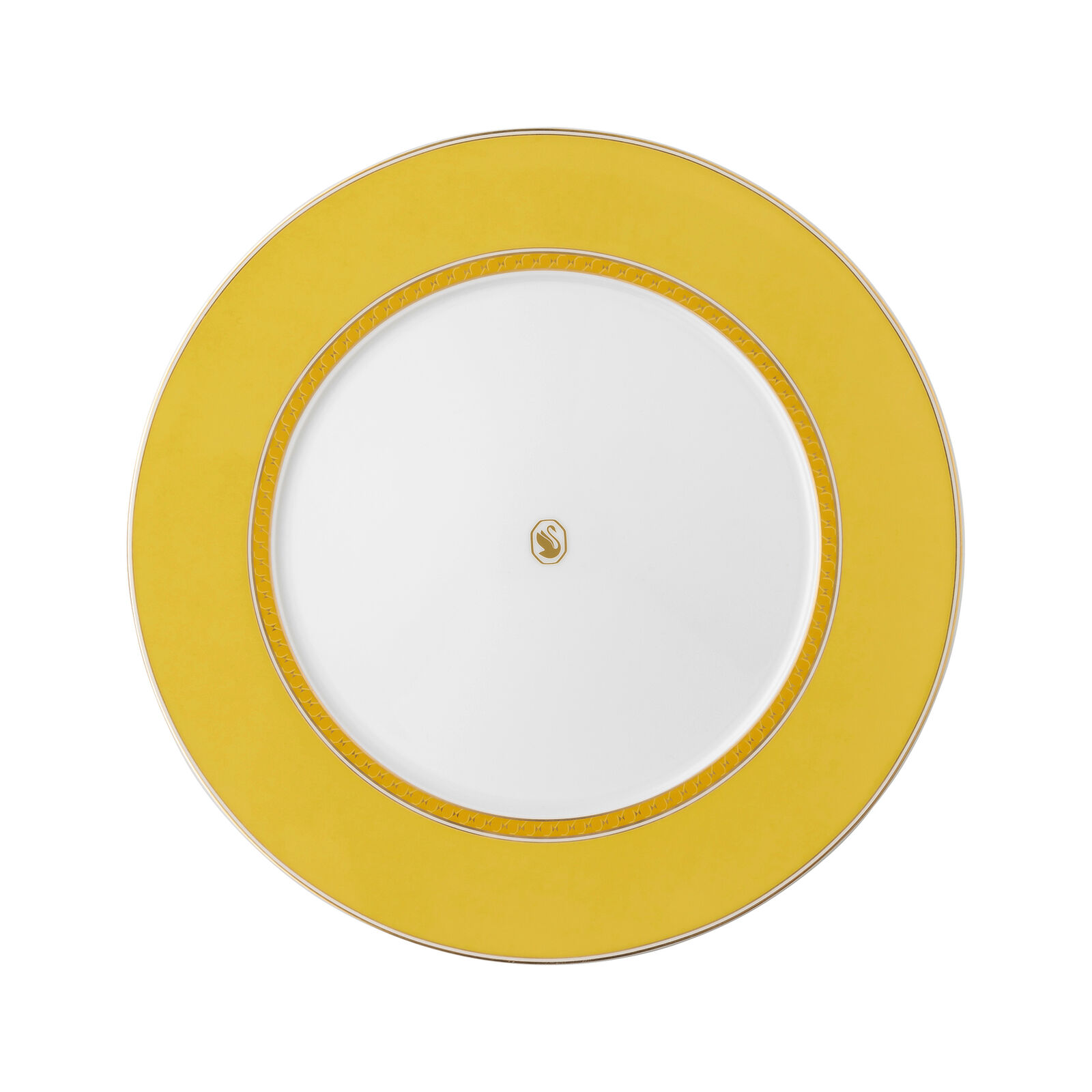 Plate (29 cm) from the Swarovski SIGNUM Jonquil collection in porcelain. image number null