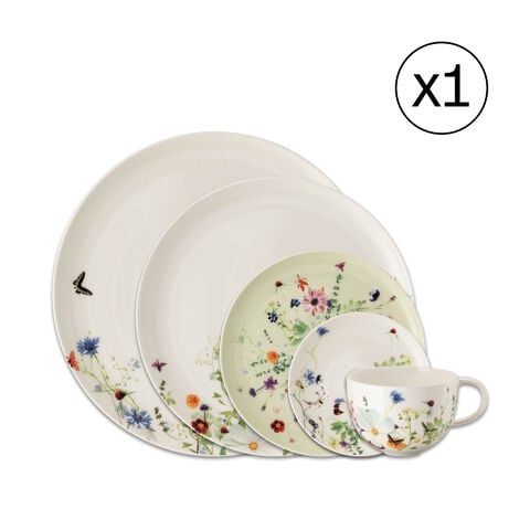 Dinnerware Set for 1 Person 5 Pieces