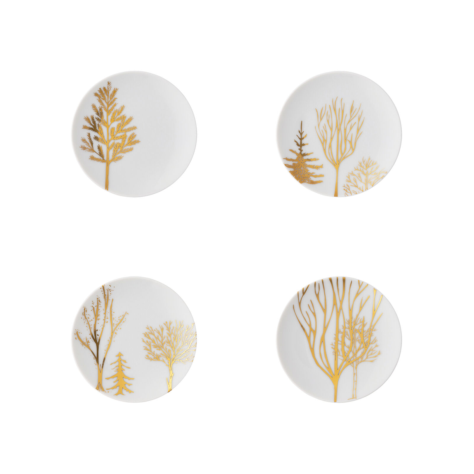 Set 4 plates flat 10 cm image number null