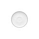 Tea saucer (15.70 cm) from the Rosenthal TAC Platin collection in porcelain.