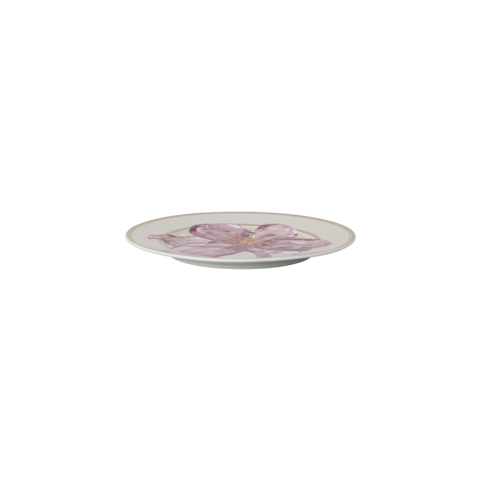 Plate (18 cm) from the Swarovski IDYLLIA Lily collection in porcelain. image number null