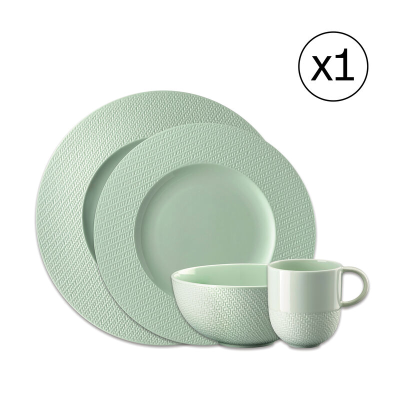 Dinnerware Set for 1 Person 4 Pieces
