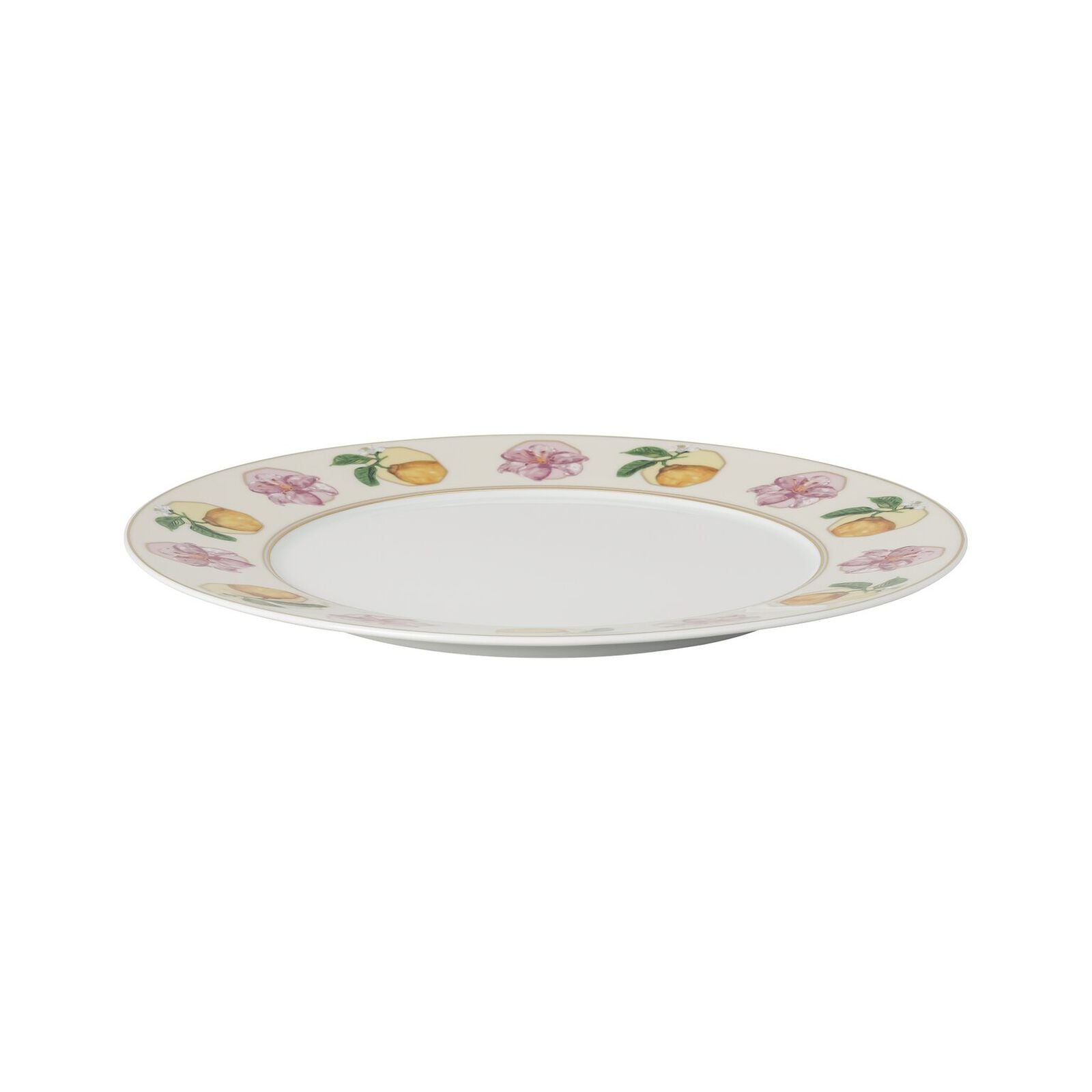 Plate (29 cm) from the Swarovski IDYLLIA Marshmallow collection in porcelain. image number null