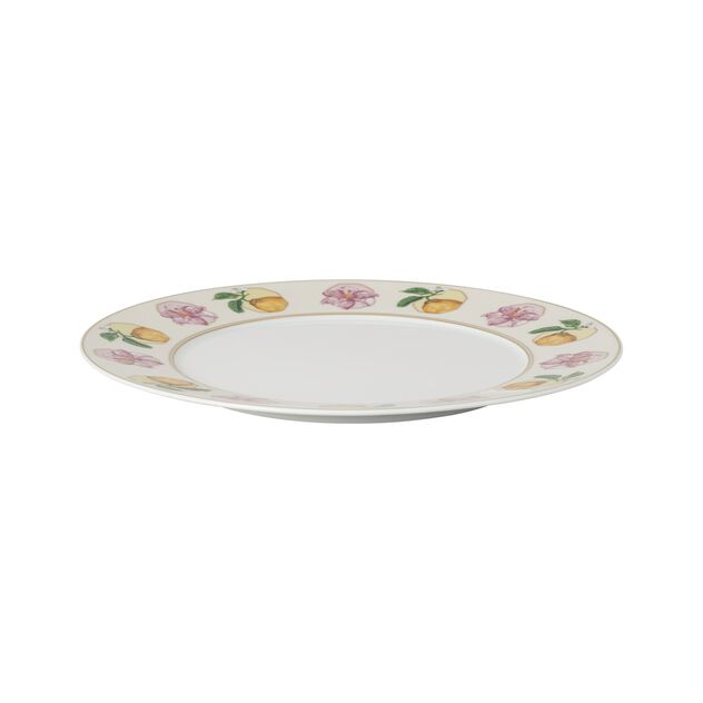 Plate (29 cm) from the Swarovski IDYLLIA Marshmallow collection in porcelain. image number 1