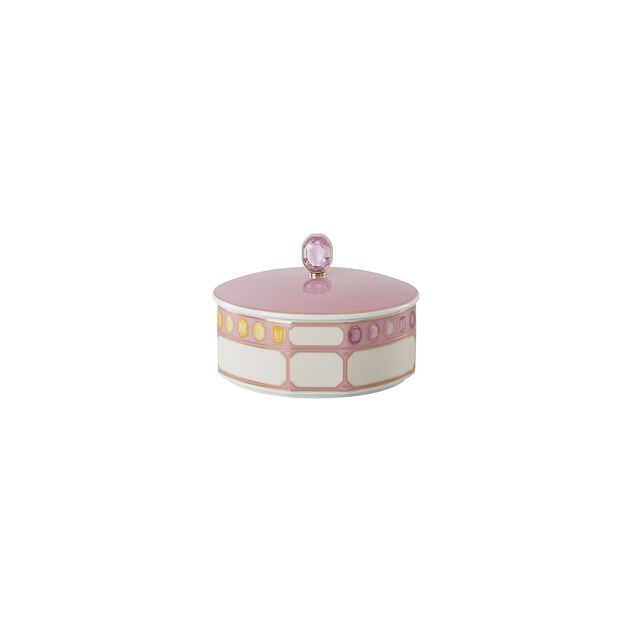 Sugar bowl (12 cm) from the Swarovski IDYLLIA Marshmallow collection in porcelain. image number 0