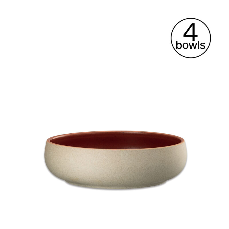 Deep Plate Set for 4 People 4 Pieces