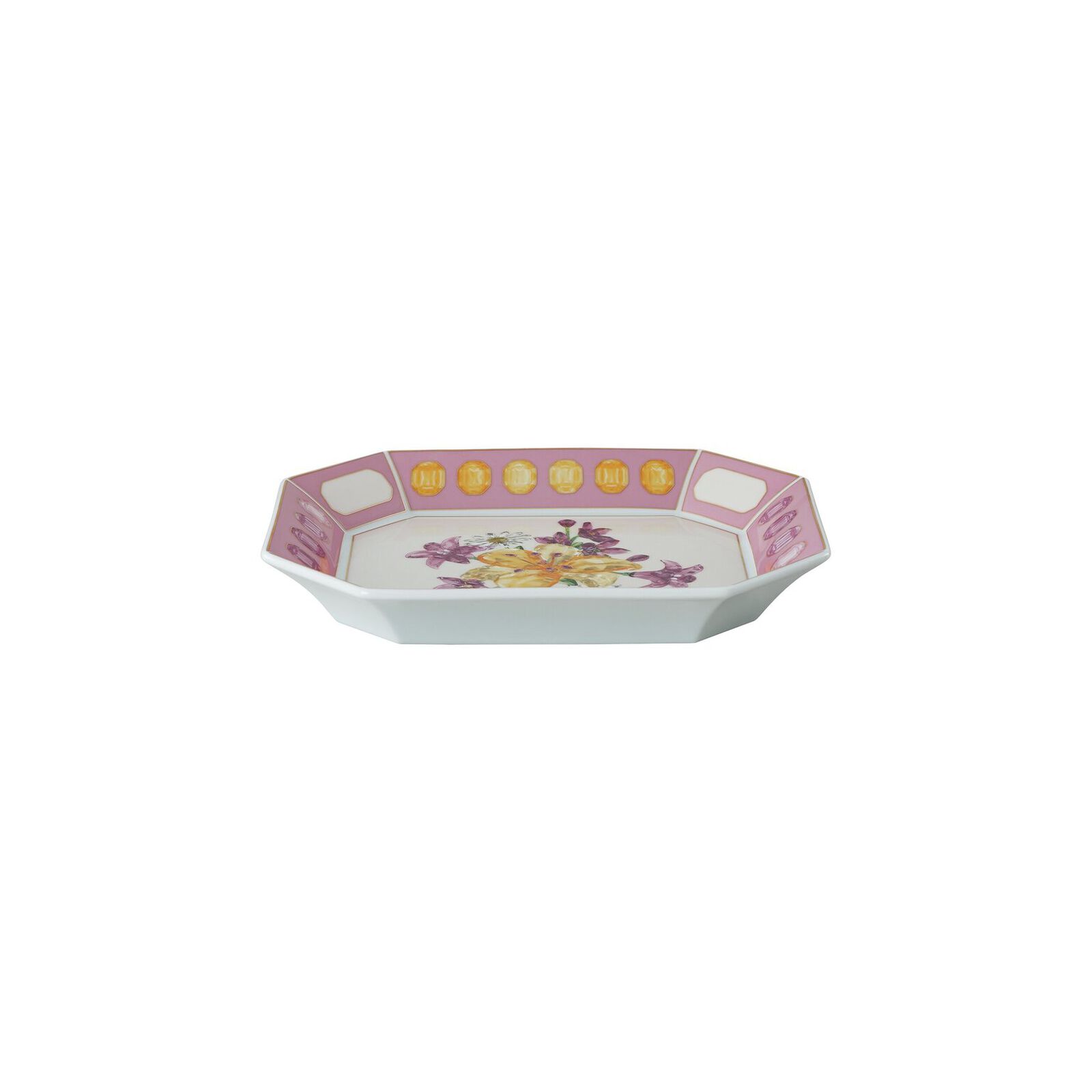 Bowl (20 x 16 cm) from the Swarovski IDYLLIA Bouquet collection in porcelain. image number null