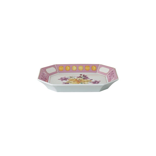 Bowl (20 x 16 cm) from the Swarovski IDYLLIA Bouquet collection in porcelain. image number 1