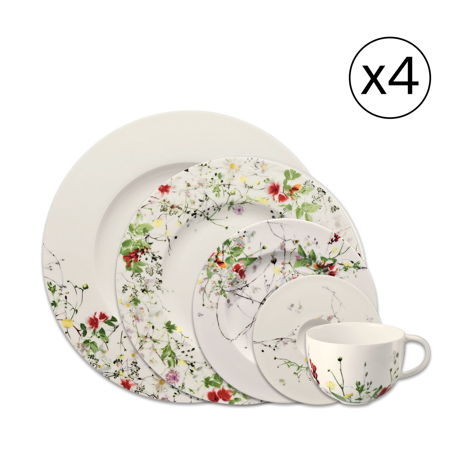 Dinnerware Set for 4 People 20 Pieces image number null