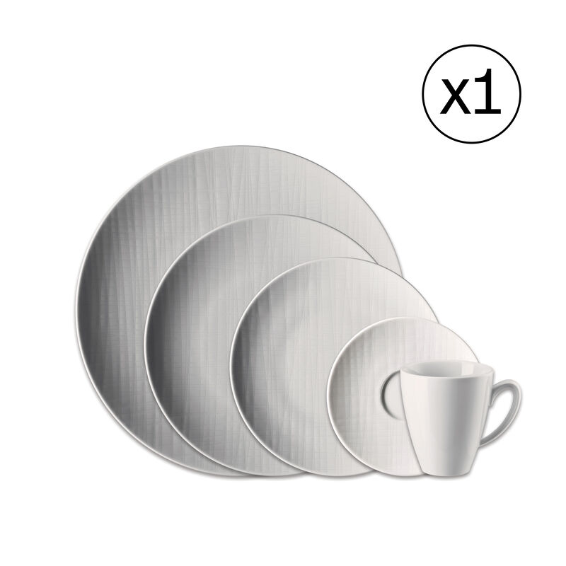 Dinnerware Set for 1 Person 5 Pieces