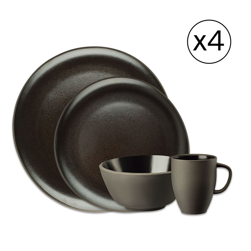 Dinnerware Set for 4 People 16 Pieces