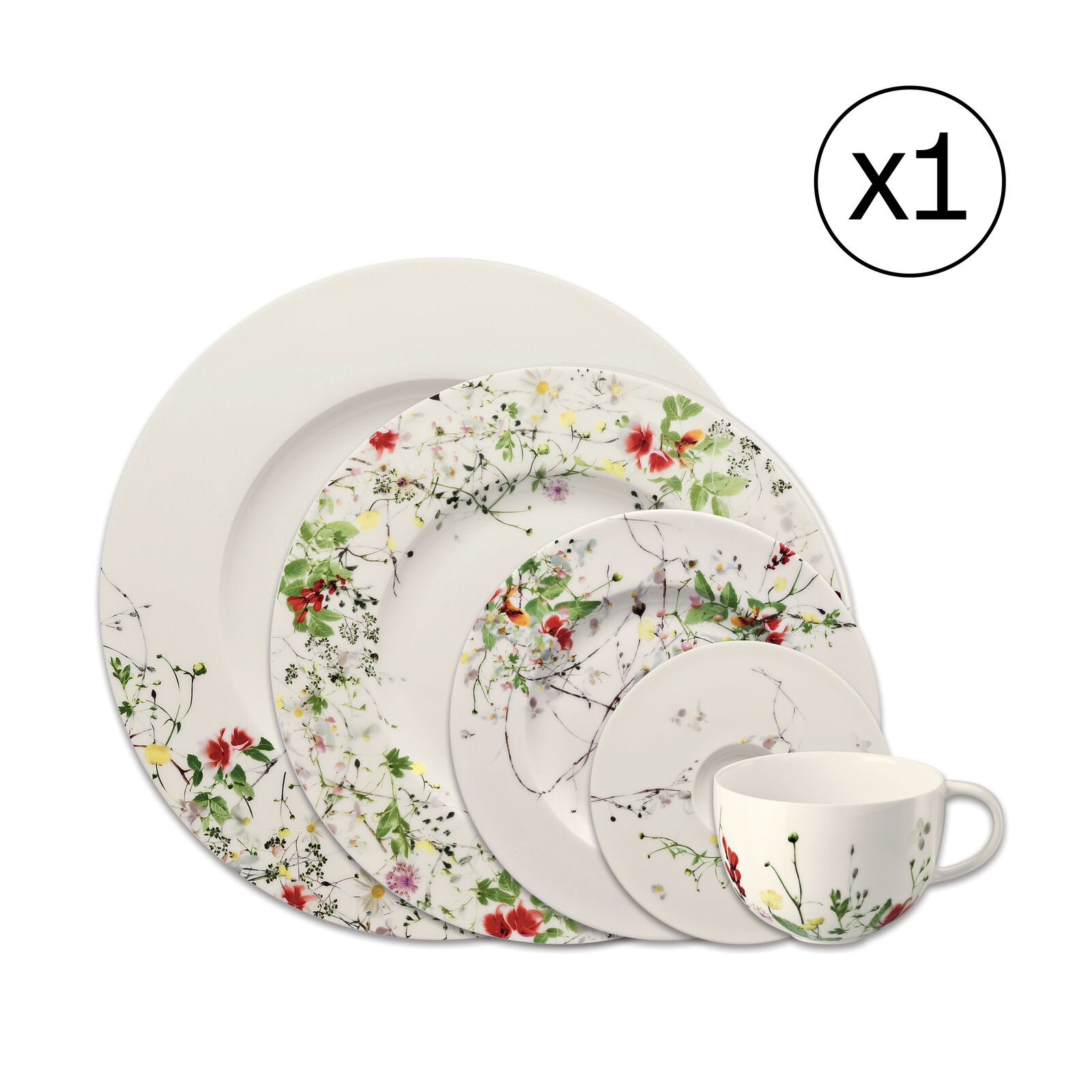 Dinnerware Set for 1 Person 5 Pieces image number null