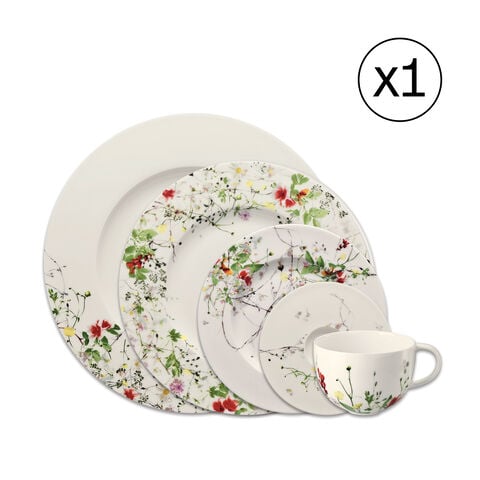Dinnerware Set for 1 Person 5 Pieces