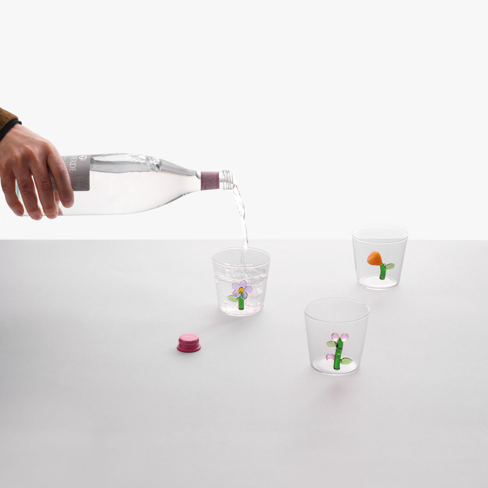 Optical Bottle and Tumblers set, 7 pieces image number null