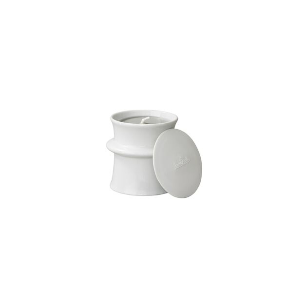 Candle (small, 2-piece set) from the Rosenthal Rinki Weiss glazed collection, diameter 9.4 cm, height 10 cm. image number 0