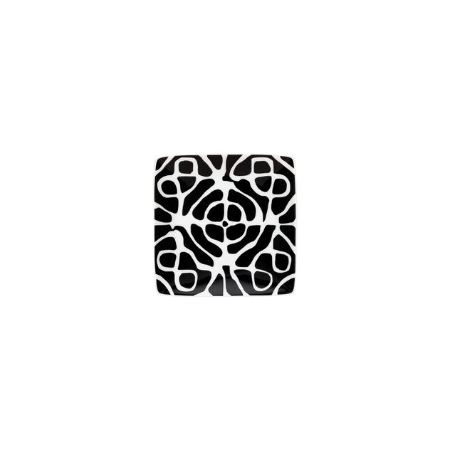 Square bowl (12 cm) from the Rosenthal Home Monochrome Maze series in porcelain. image number 0