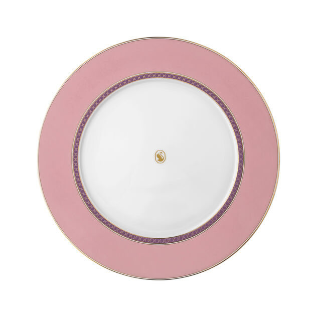 Dinner plate (29 cm) from the Swarovski SIGNUM Rose collection in porcelain. image number 0