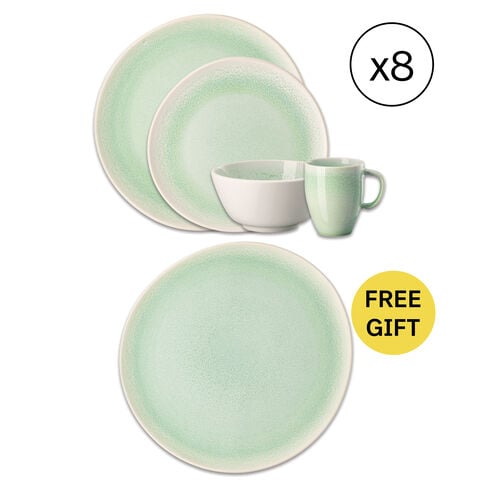 Dinnerware Set for 8 People 32 Pieces with Free Gift