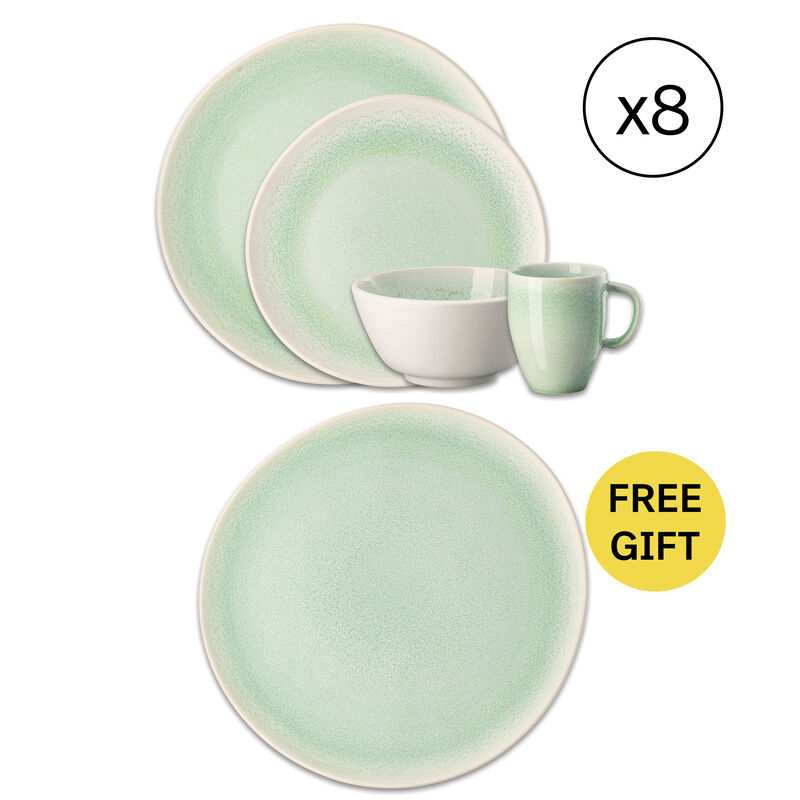 Dinnerware Set for 8 People 32 Pieces with Free Gift