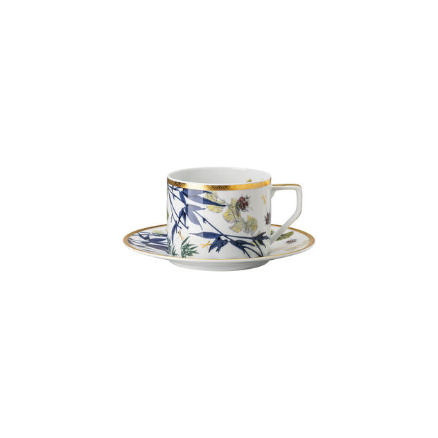 Two-piece cup set (16.60 cm) from the Rosenthal Heritage Turandot white series in porcelain. image number 0