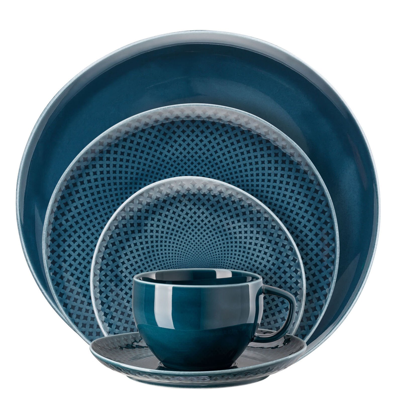 Junto 5 Pcs Place Setting | Ocean Blue image number null