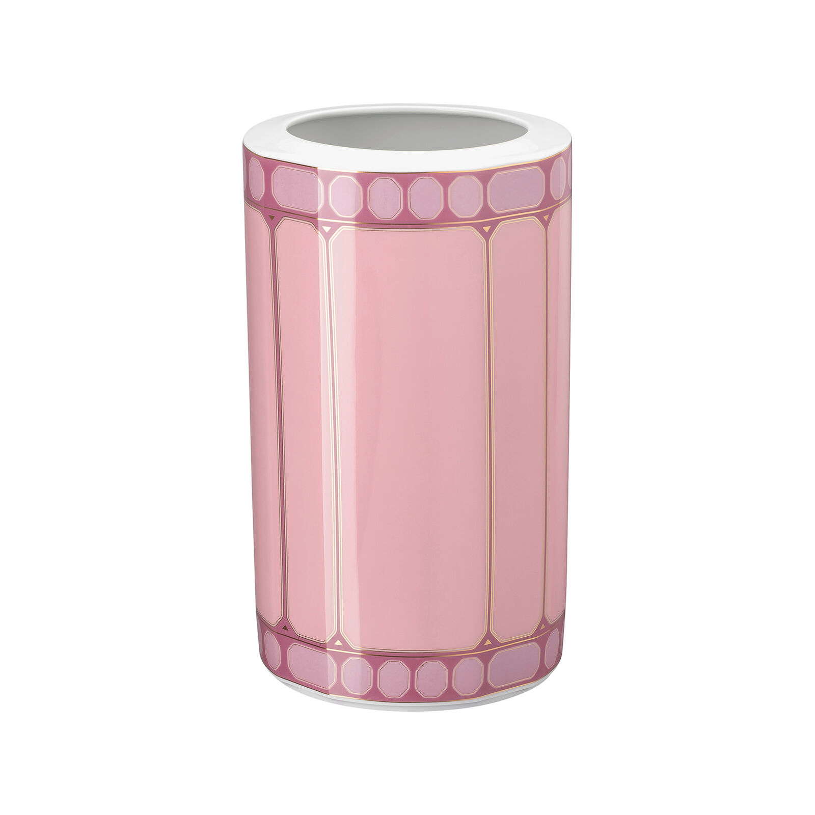 Vase (27 cm) from the Swarovski SIGNUM Rose collection made of porcelain. image number null