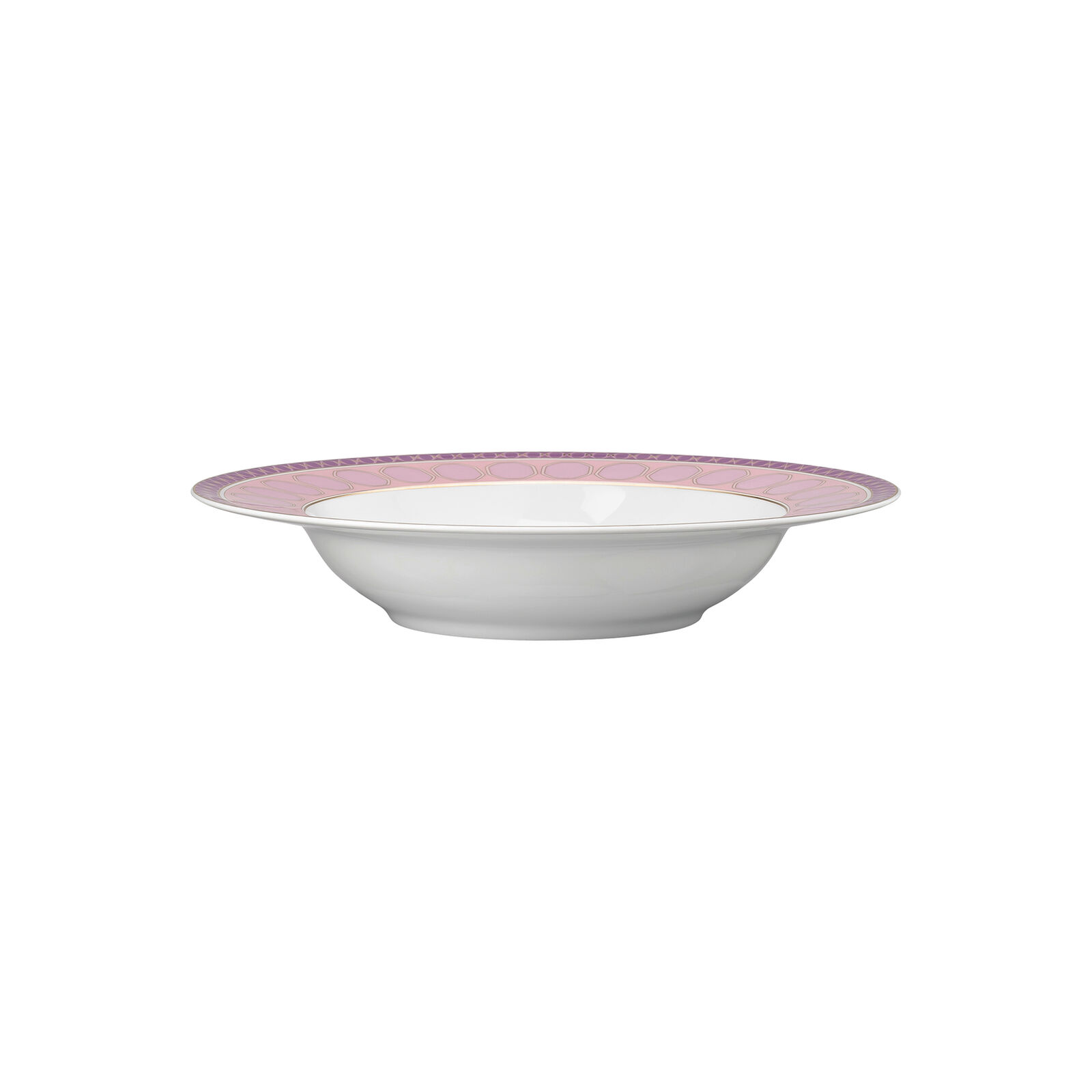 Soup plate (24 cm) from the Swarovski SIGNUM Rose collection in porcelain. image number null