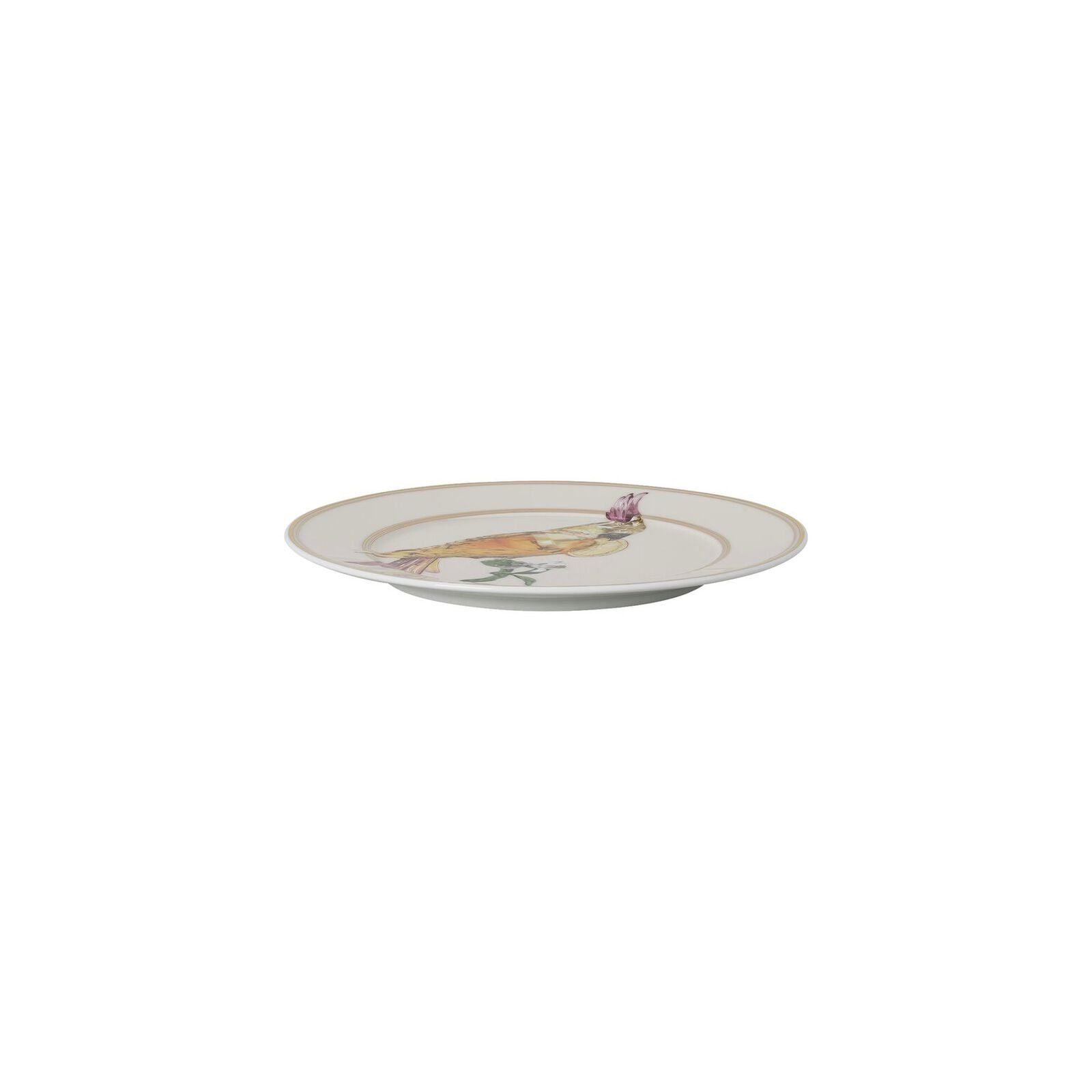 Cockatoo plate (18 cm) from the Swarovski IDYLLIA collection in porcelain. image number null