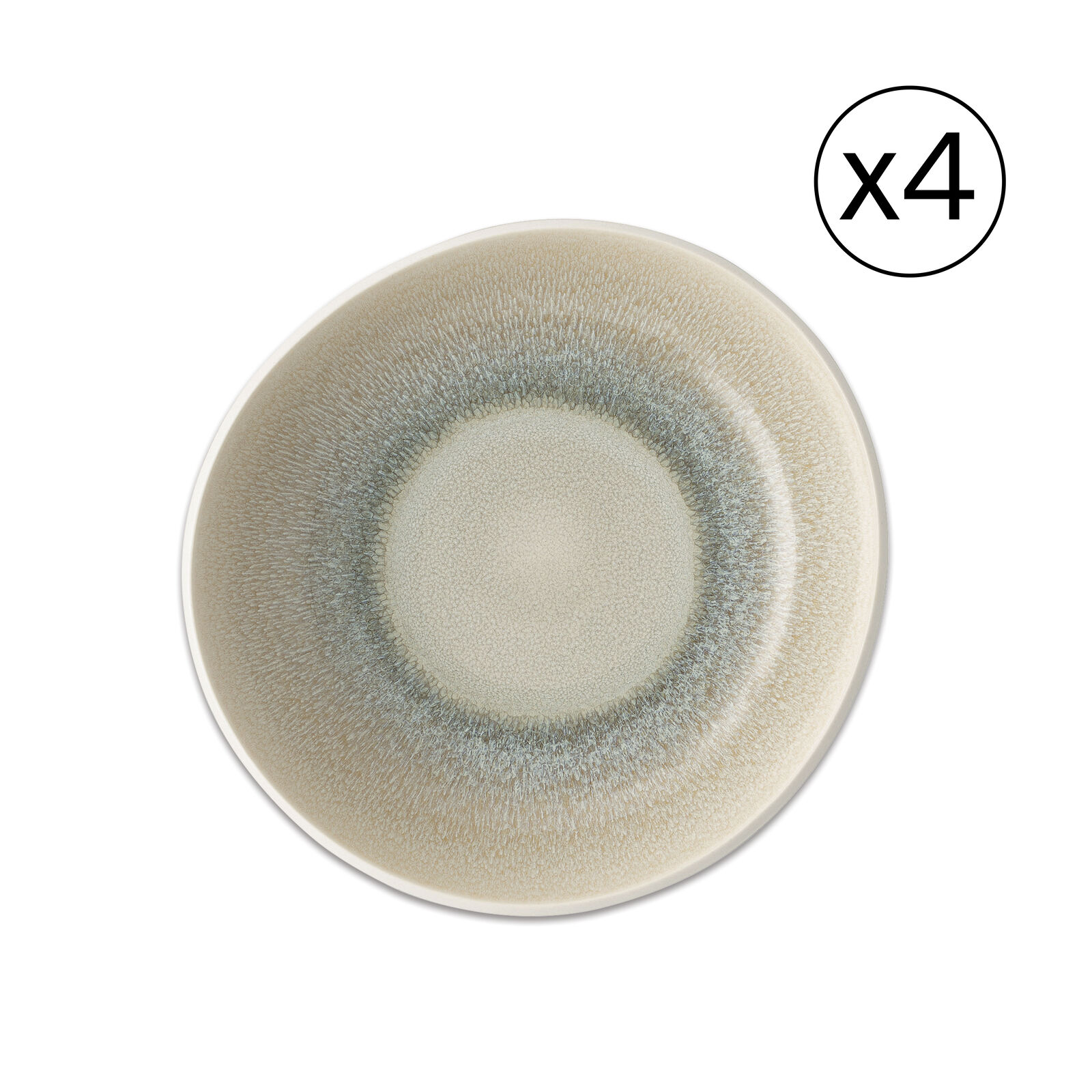 Deep Plate Set for 4 people 4 Pieces image number null