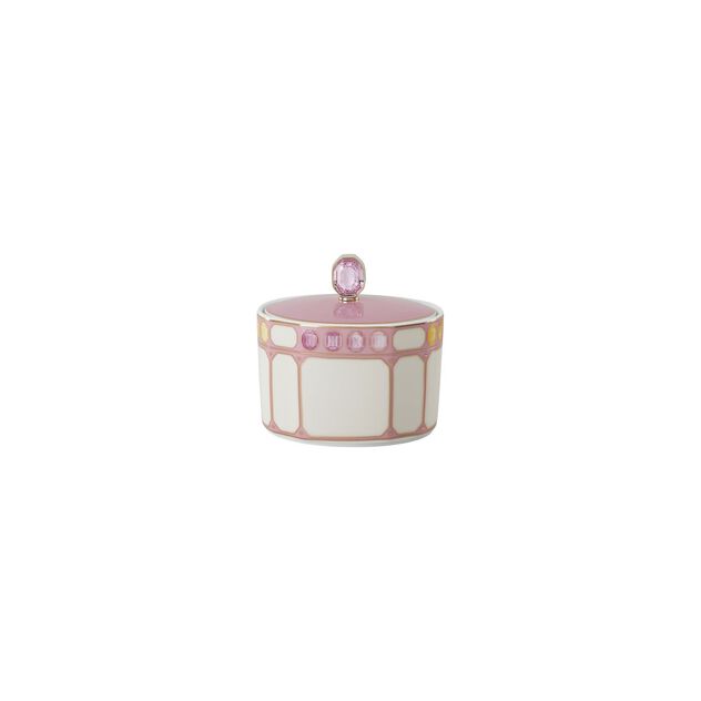 Sugar bowl (10.10 cm) Swarovski IDYLLIA Marshmallow series by Rosenthal. image number 0