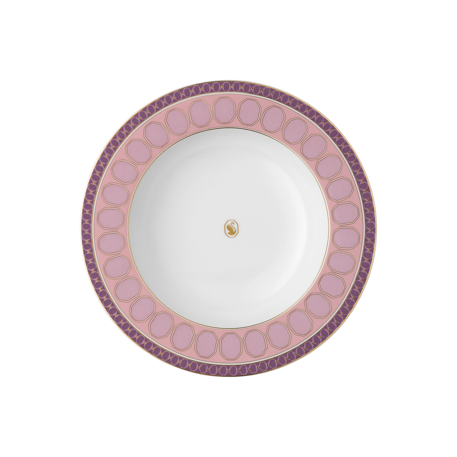 24 cm soup plate from the Swarovski SIGNUM Rose collection by Rosenthal. image number null
