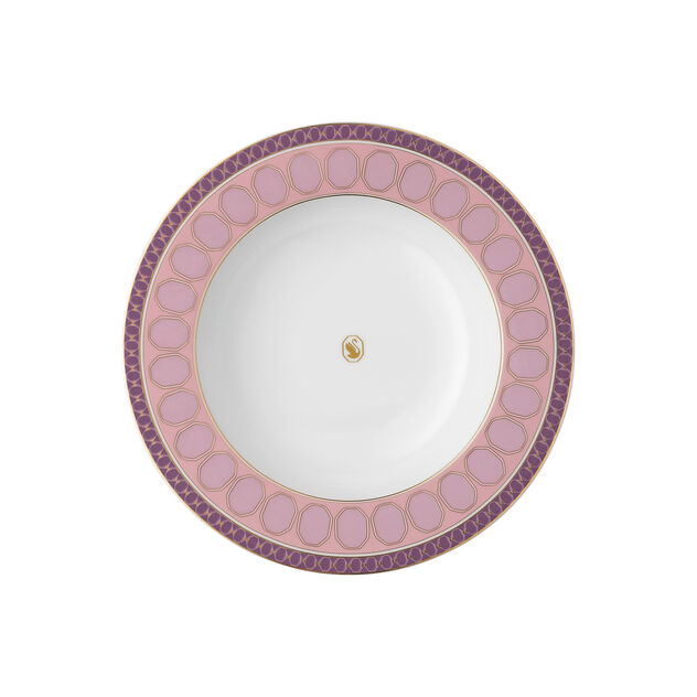 24 cm soup plate from the Swarovski SIGNUM Rose collection by Rosenthal. image number 0