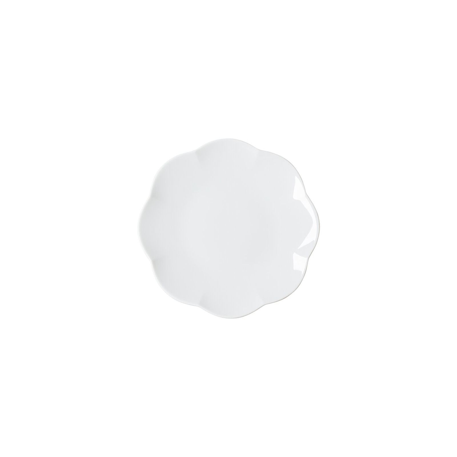 Flat plate (15 cm) from the Rosenthal Sonetto Bianco collection in porcelain. image number null