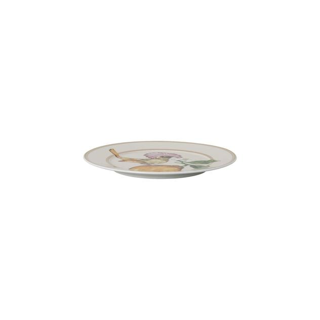 18 cm plate from the Swarovski IDYLLIA collection with Flycatcher decor in porcelain. image number 1