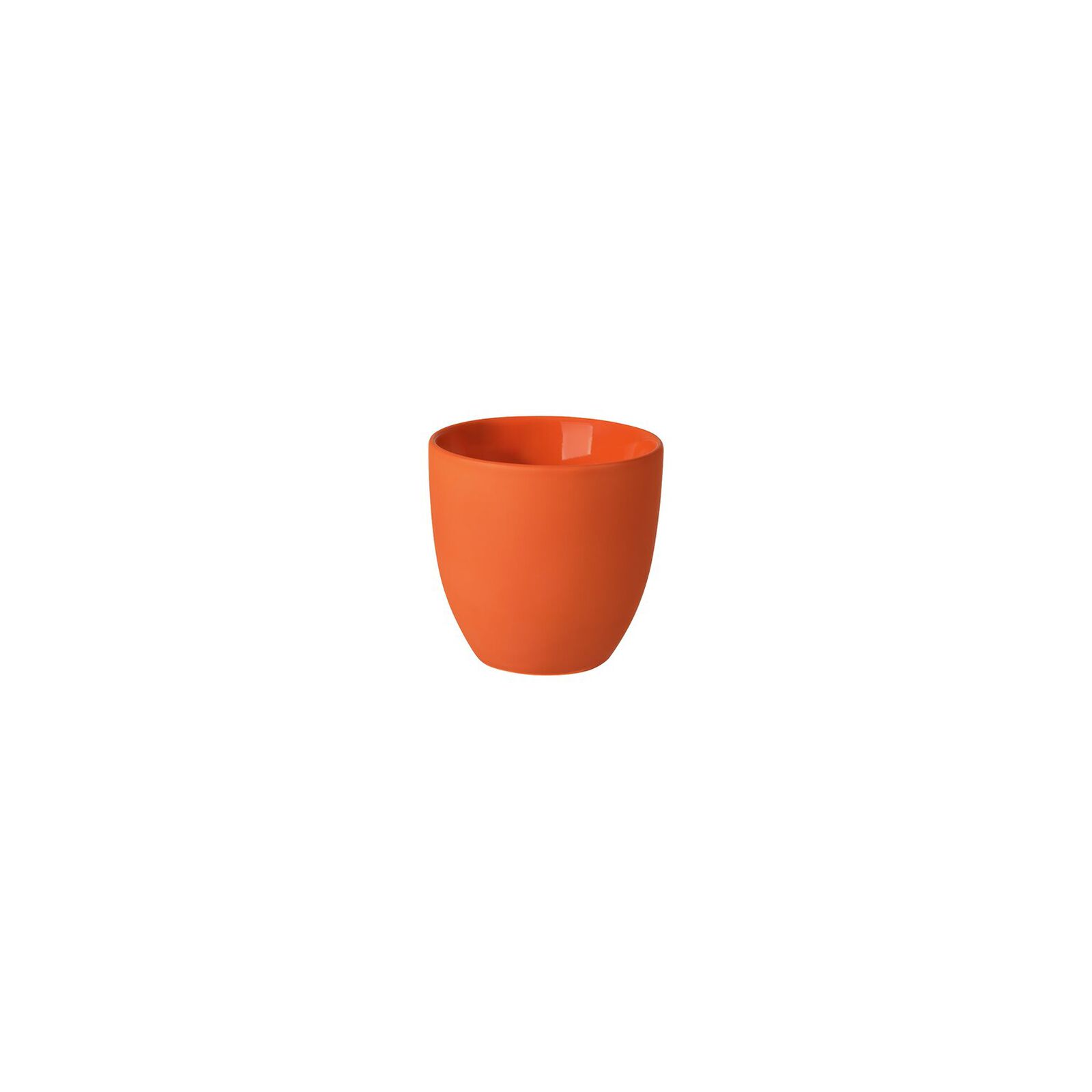 Lungo double-walled cup (7.90 cm) from the Rosenthal the cup+ collection, decor Juicy Tangerine. image number null