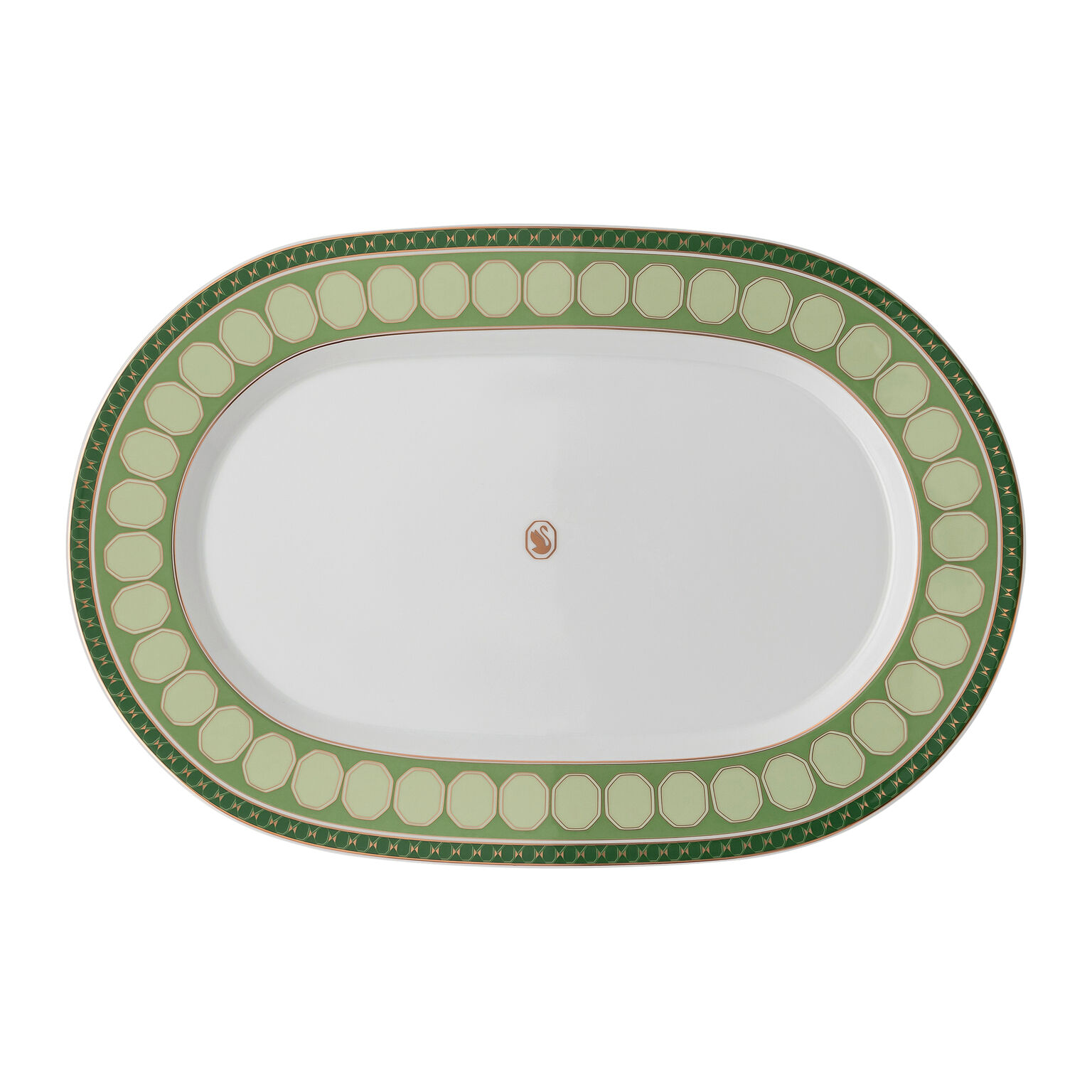 食器 Ferrari166MM produced by rosenthal Rosenthal Porcelain, Platter, 15 3/4 inch, Swarovski SIGNUM Fern