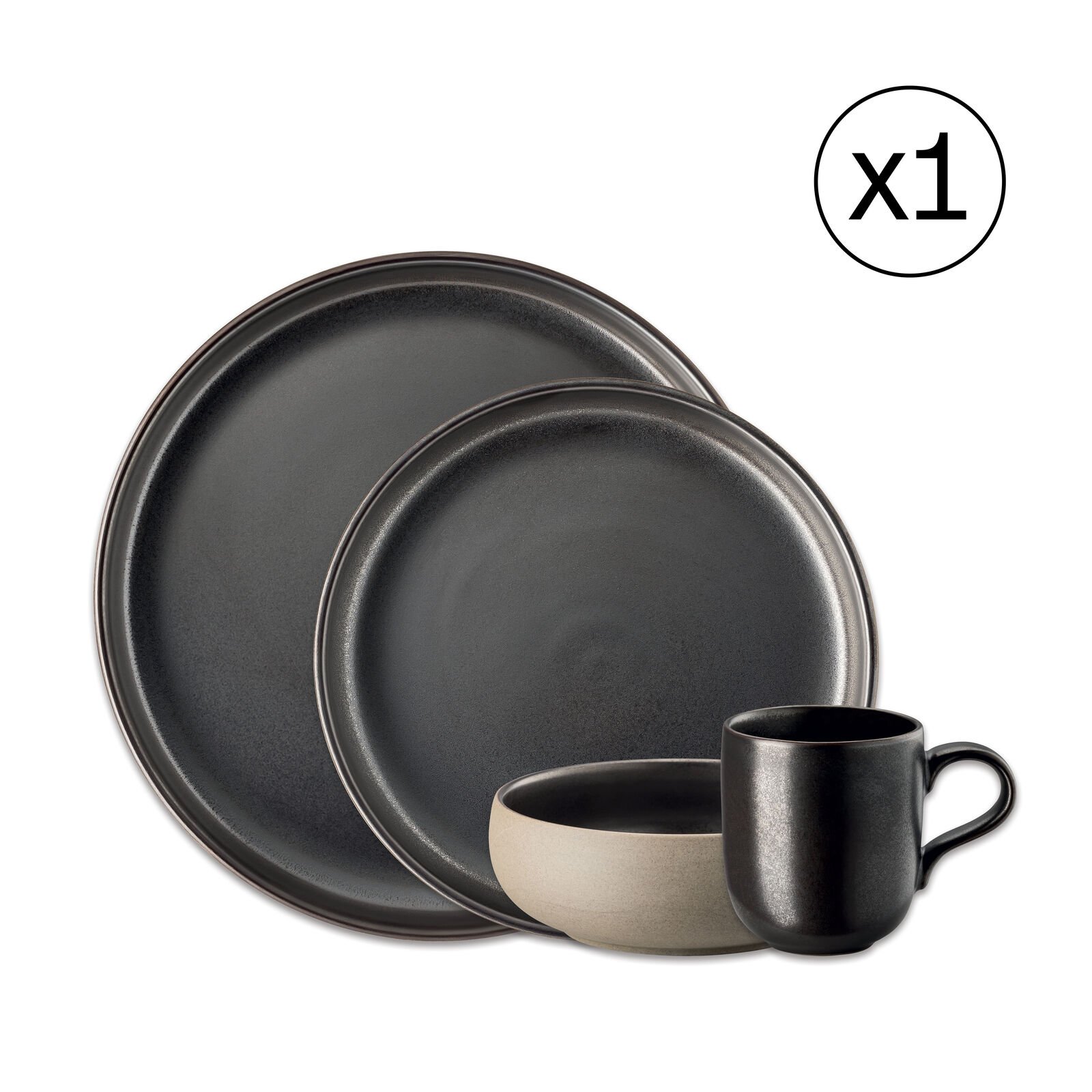 Dinnerware Set for 1 Person 4 Pieces image number null