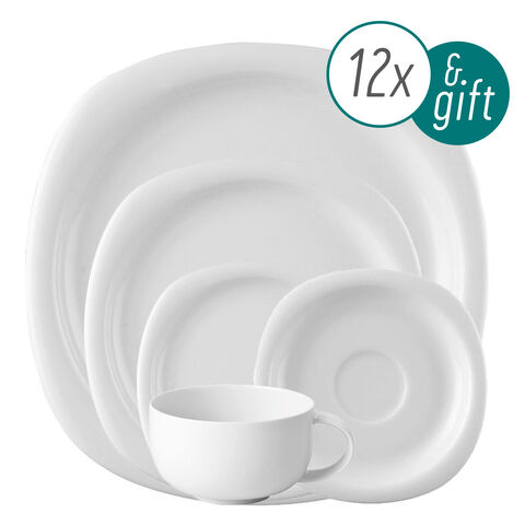 60 Piece Dinner Setting with 3 free serving pieces