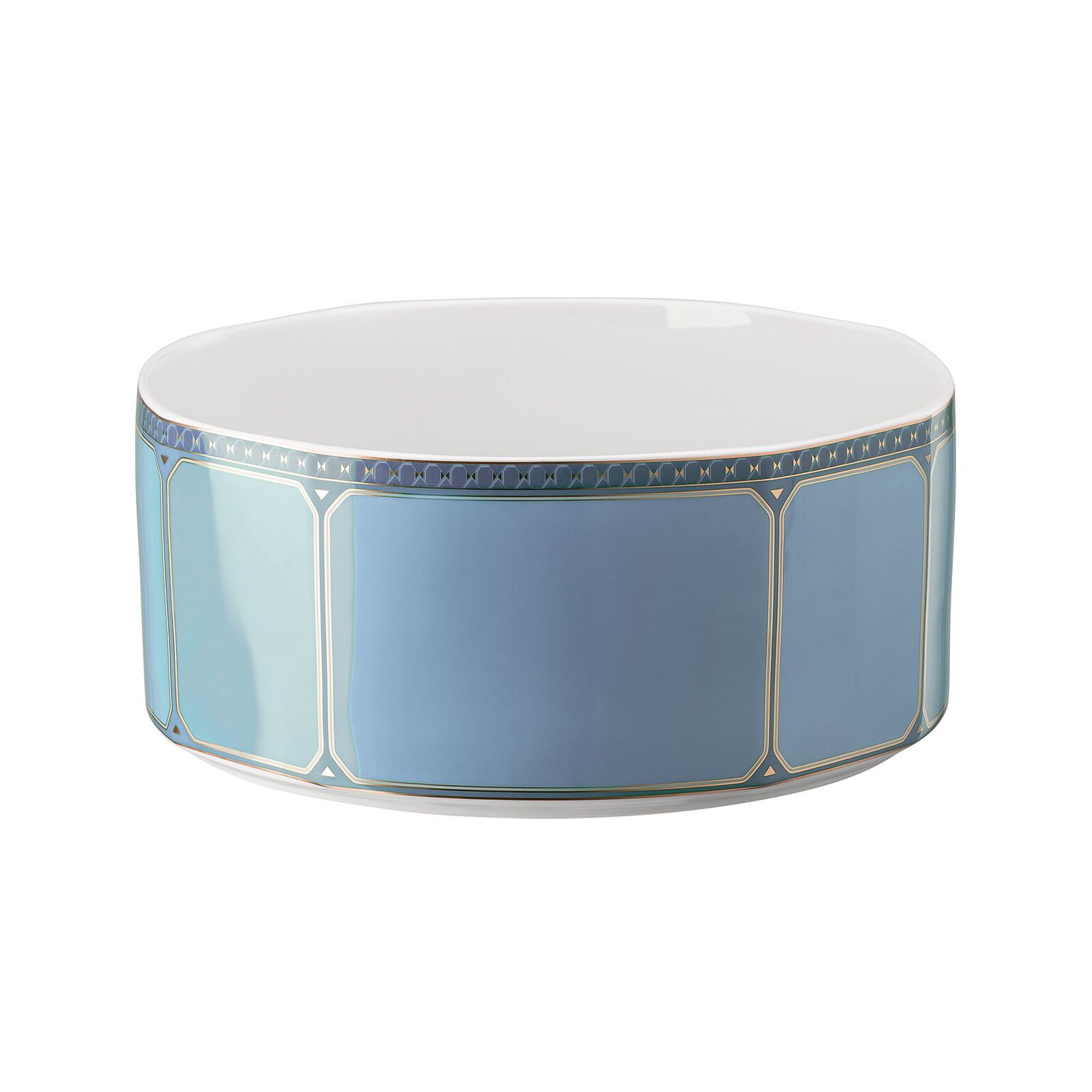 Bowl (25 cm) from the Swarovski SIGNUM Azure collection in porcelain. image number null