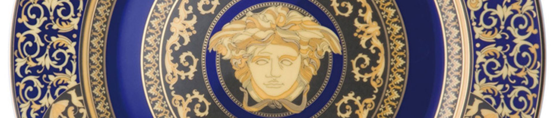 Versace Rosenthal メデューサブルー　花瓶 Rosenthal Porzellan, Vase 18 cm, Medusa Blue
