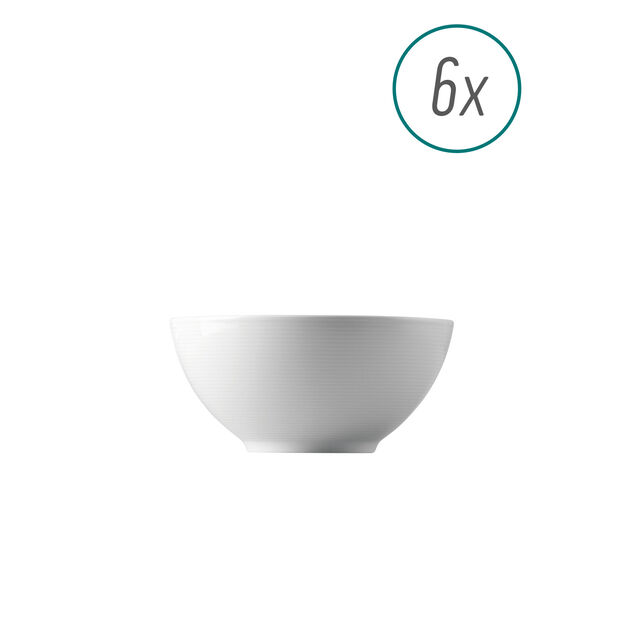Set of 6 x Cereal bowls round 6 1/4 in image number 0