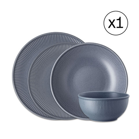 Dinnerware Set for 1 Person 4 Pieces
