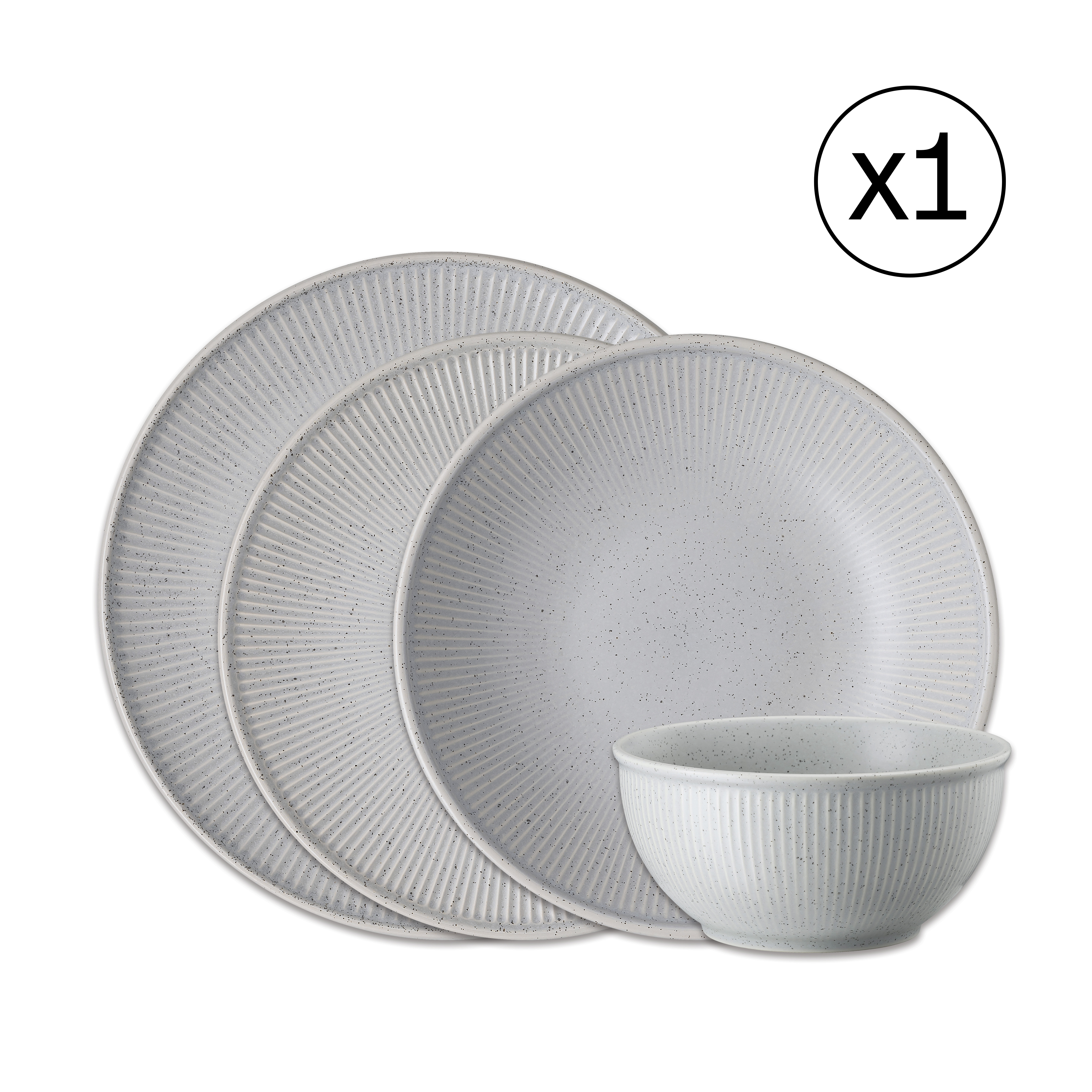 Dinnerware Set for 1 Person 4 Pieces