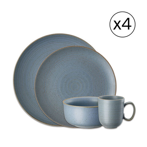 Dinnerware Set for 4 People 16 Pieces