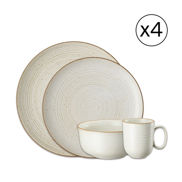 Dinnerware Set for 4 People 16 Pieces image number 0
