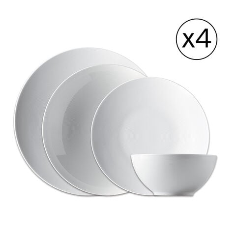 Dinnerware Set for 4 People 16 Pieces