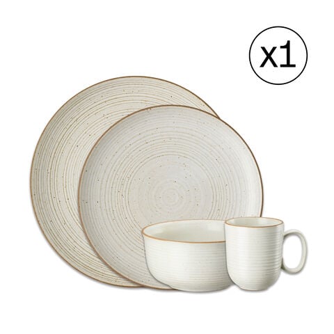 Dinnerware Set for 1 Person 4 Pieces