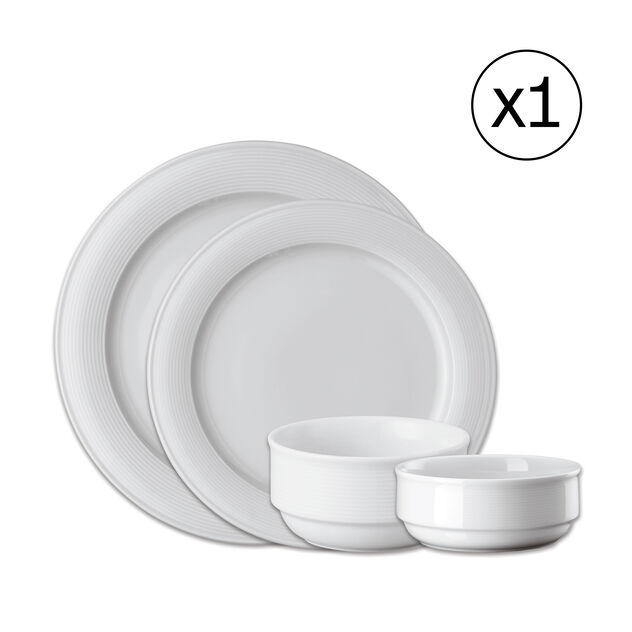 Dinnerware Set for 1 Person 4 Pieces image number 0