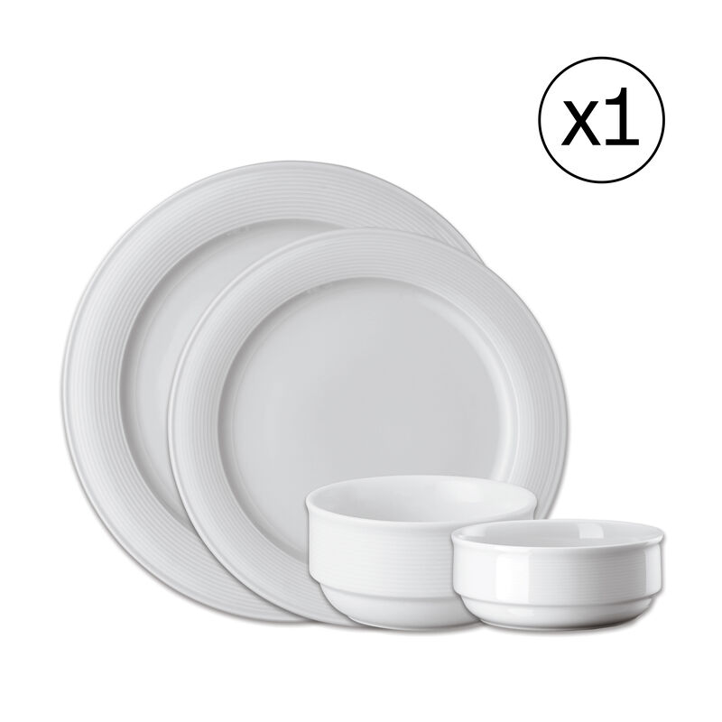 Dinnerware Set for 1 Person 4 Pieces