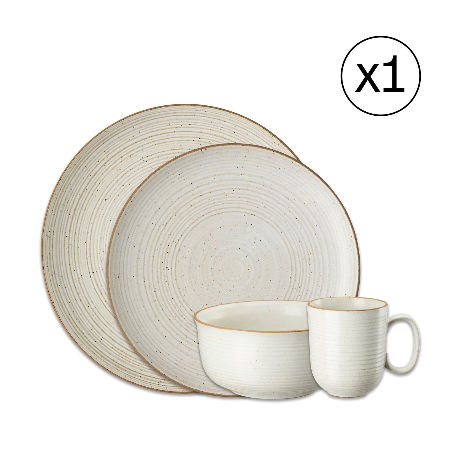 Dinnerware Set for 1 Person 4 Pieces image number null